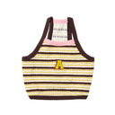 'A' Stitch Crop Top · Brown