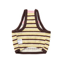 'A' Stitch Crop Top · Brown