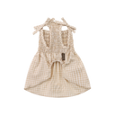 Smocking Dress · Checkered Brown